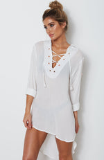 Dreamstate Shirt Dress White