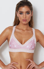 Chi Chi Bikini Top Pink Star Print