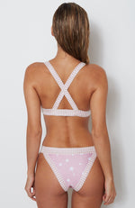 Chi Chi Bikini Top Pink Star Print