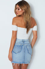 Rockettes Knit Crop Off White