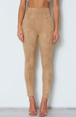 Soho Suede Pants Camel