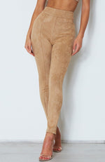 Soho Suede Pants Camel