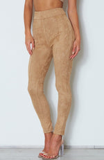 Soho Suede Pants Camel