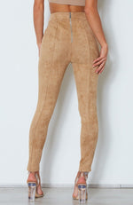 Soho Suede Pants Camel