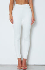 Soho Suede Pants Off White