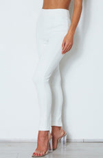 Soho Suede Pants Off White