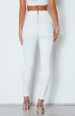 Soho Suede Pants Off White