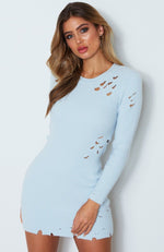 Lincoln Knit Dress Baby Blue