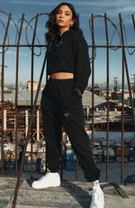 NB-52B Cropped Hoodie Black