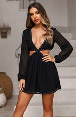 French Riviera Dress Black