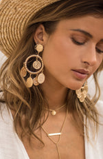 Coin Earrings Gold