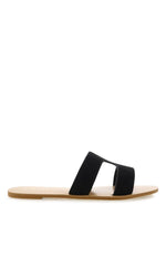 Hampton Slides Black Nubuck