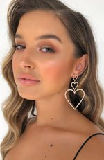 Heart Of Gold Earrings Gold