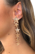 Under The Stars Earrings Gold