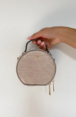 Jaz Mini Bag Nude Croc