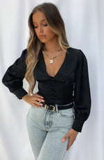 Mariella Crop Black