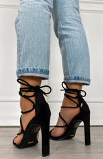 Iris Heels Black Suede