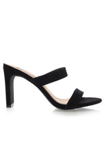 Indy Mules Black Suede