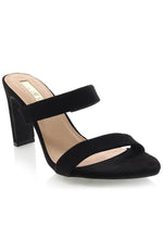 Indy Mules Black Suede