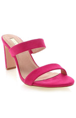 Indy Mules Fuchsia Suede