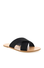 Majorca Slides Black Linen