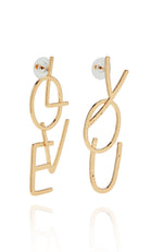 Love Struck Earrings Gold