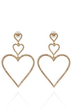 Heart Of Gold Earrings Gold