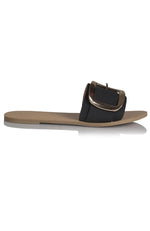 Cayo Slides Black Nubuck