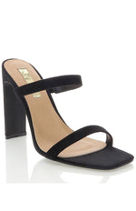 Dana Mules Black Suede