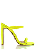 Dante Mules Neon Yellow Lycra