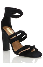 Dara Heels Black Suede