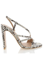 Desi Heels Cream Snake