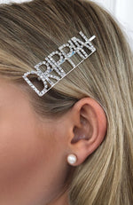 Strong Facts Diamante Hair Pin Drippin