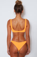 Flamingo Bikini Top Tangerine