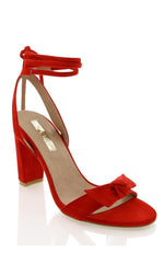 Granita Heels Red Suede