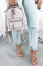 Zoe Mini Backpack Nude