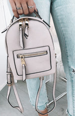 Zoe Mini Backpack Nude