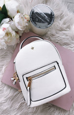 Zoe Mini Backpack White