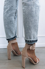 Dharma Heels Blush Suede