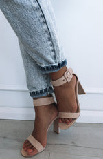 Dharma Heels Blush Suede