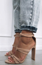 Dara Heels Blush Suede