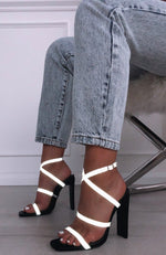 Statement Reflective Heels Black