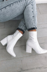 London Boots White