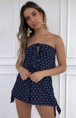 Set Me Free Playsuit Spot On Navy