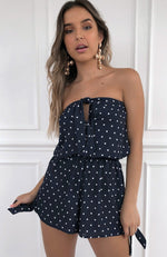 Set Me Free Playsuit Spot On Navy