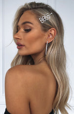 Strong Facts Diamante Hair Pin Boss