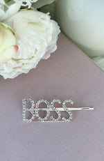 Strong Facts Diamante Hair Pin Boss