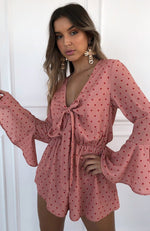 Dream Of Me Playsuit Spot On Peach