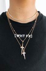 Drippin' Daggers Necklace Gold