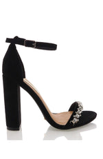 Laine Heels Black Suede